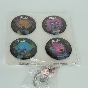 Funko Killer Klowns From Outer Space Keychain Mystery Pins Cotton Candy Gun NEW